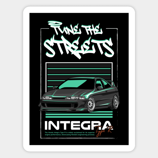 Integra Type R DC2 Car Magnet by milatees